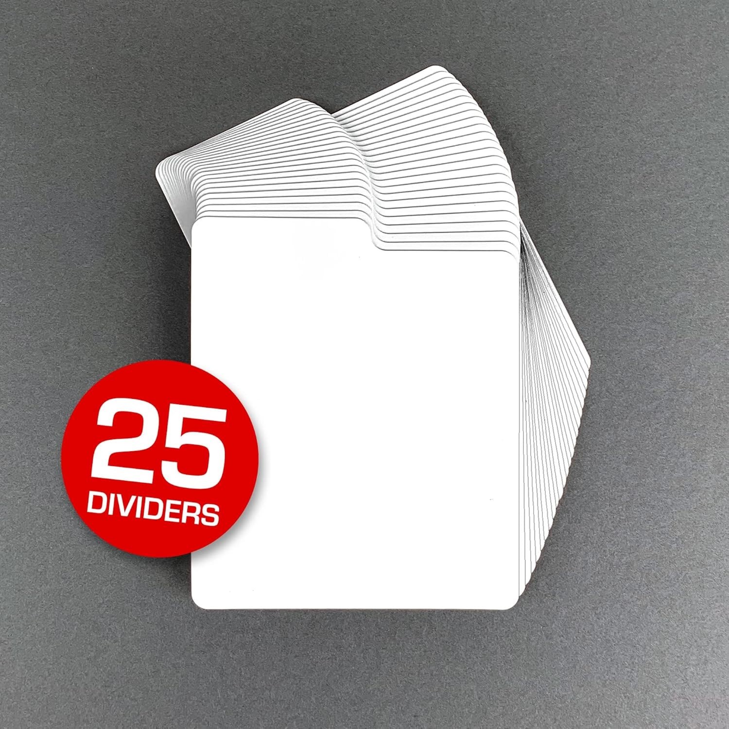 25 BCW White CD Dividers w/ Write On Index Tab Archival Quality For Jewel Cases