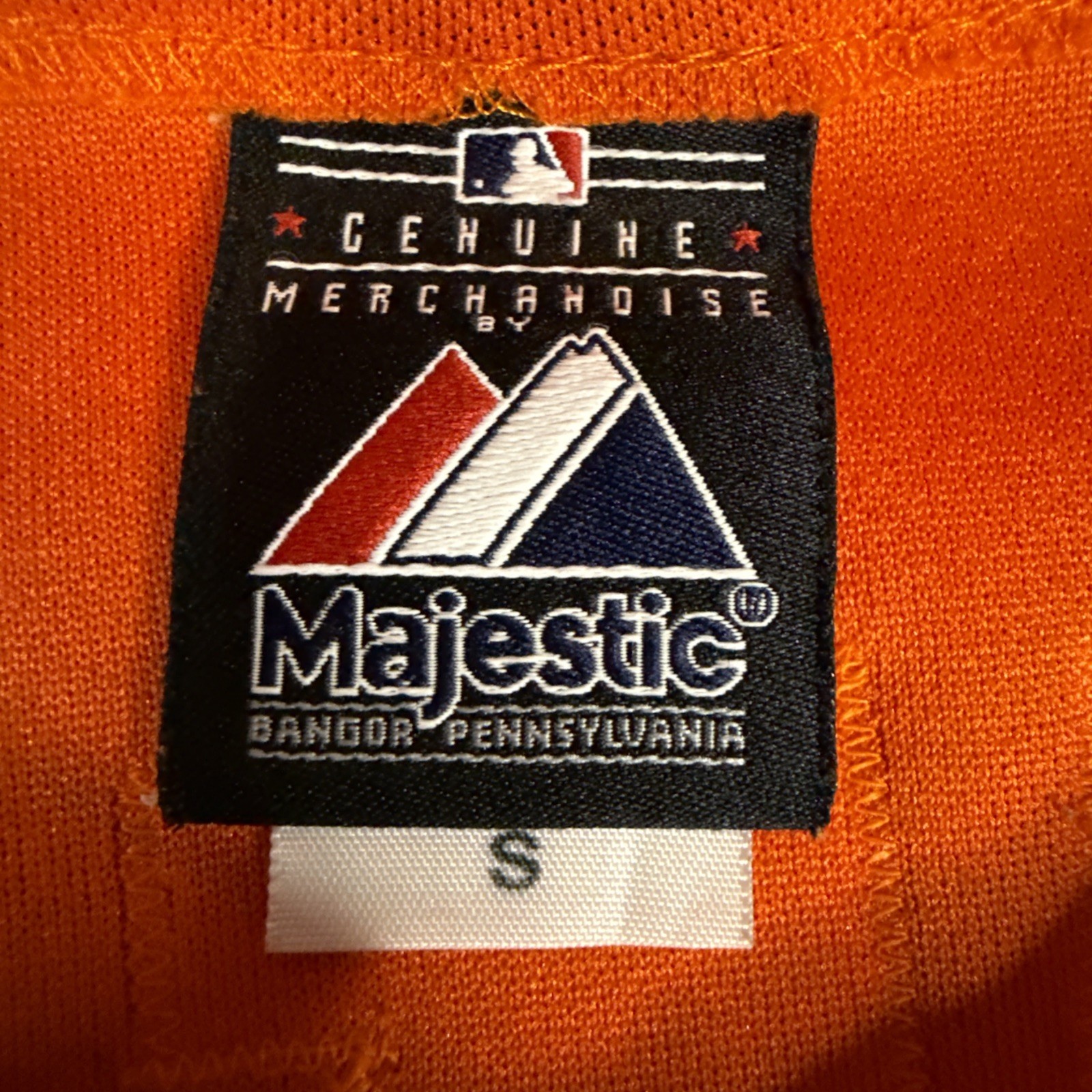 Majestic San Francisco Giants Buster Posey MLB Jersey Orange Mens Small