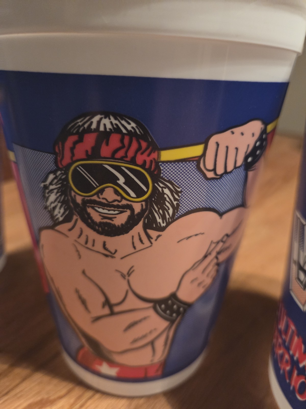 1989 (RARE) VINTAGE WF WRESTLING Cups Brand New 4 cups in set