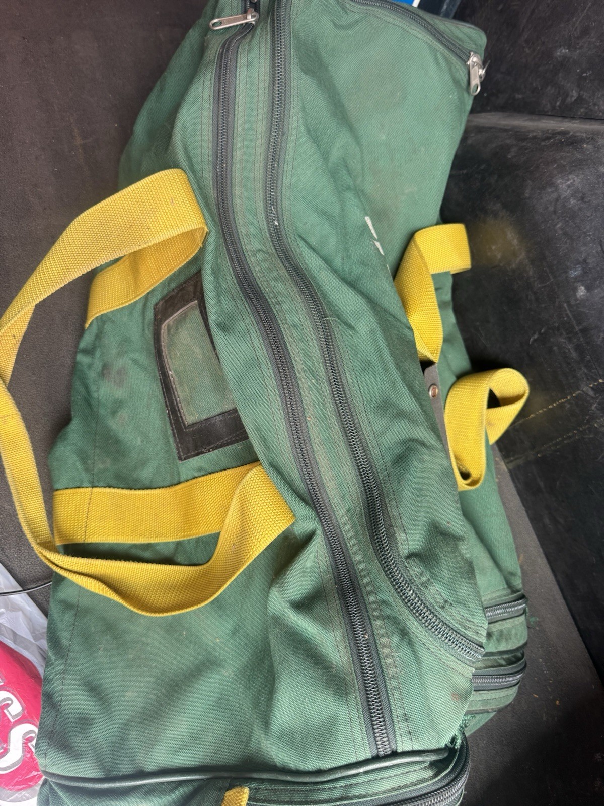 Vintage Oakland Athletics Game Used Equipment Bag Baseball Memorabilia