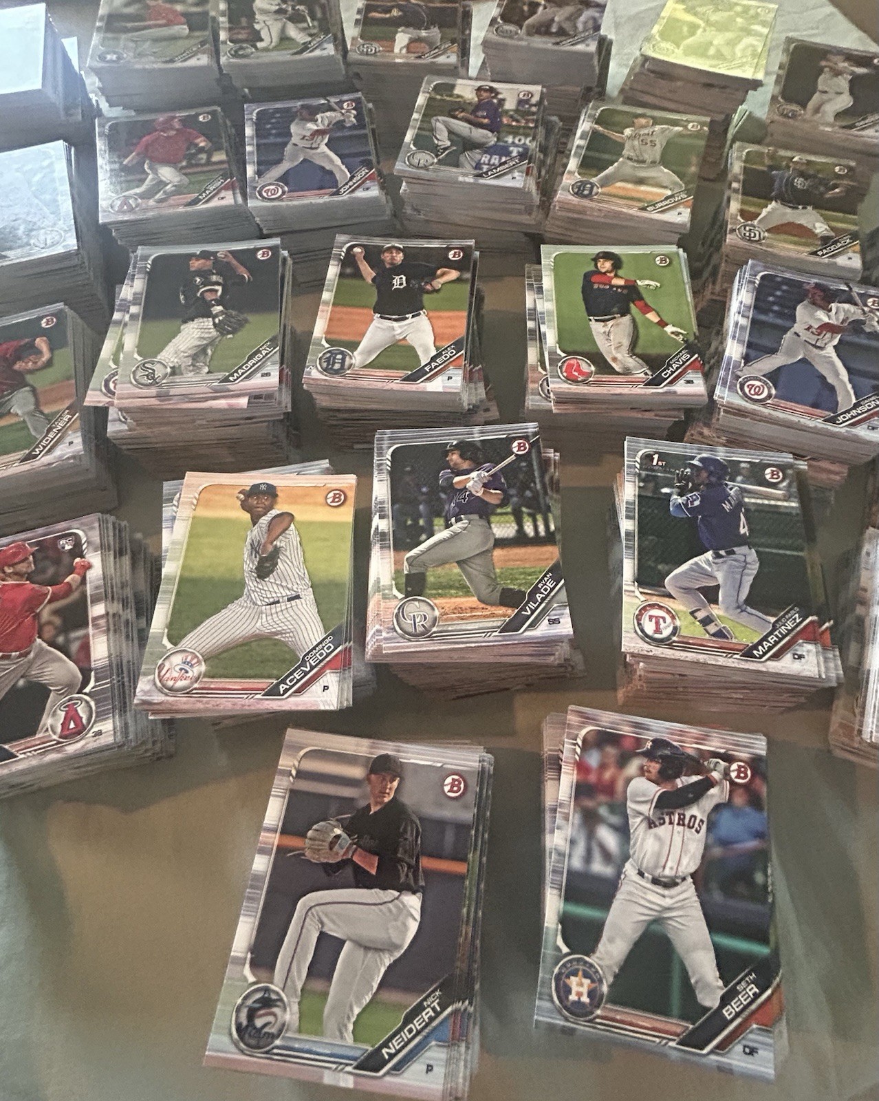 2019 Bowman Paper 3200+ Cards HUGE LOT RCs Prospects HEAVY DUPES
