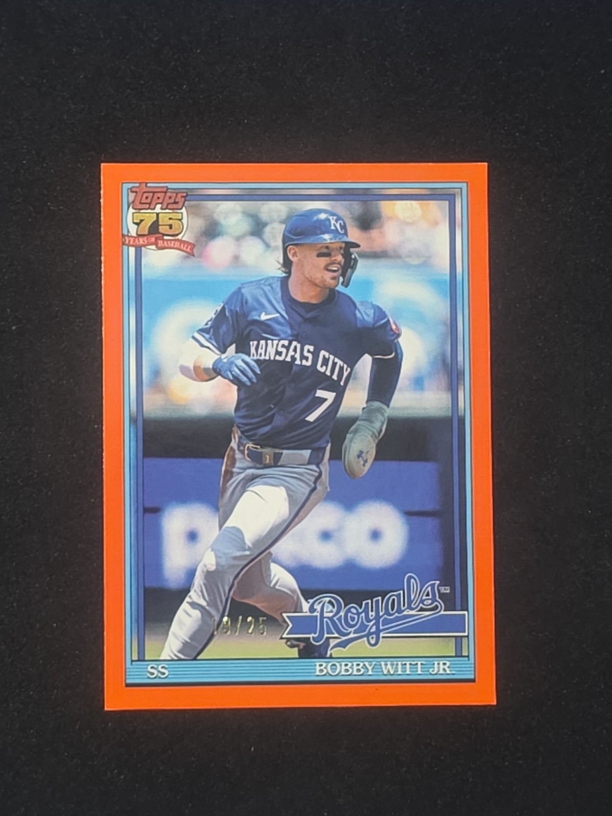 🔥⚾️ 2026 Topps – 75th Anniversary Bobby Witt Jr. #T91-3 Orange /25 ⚾️🔥