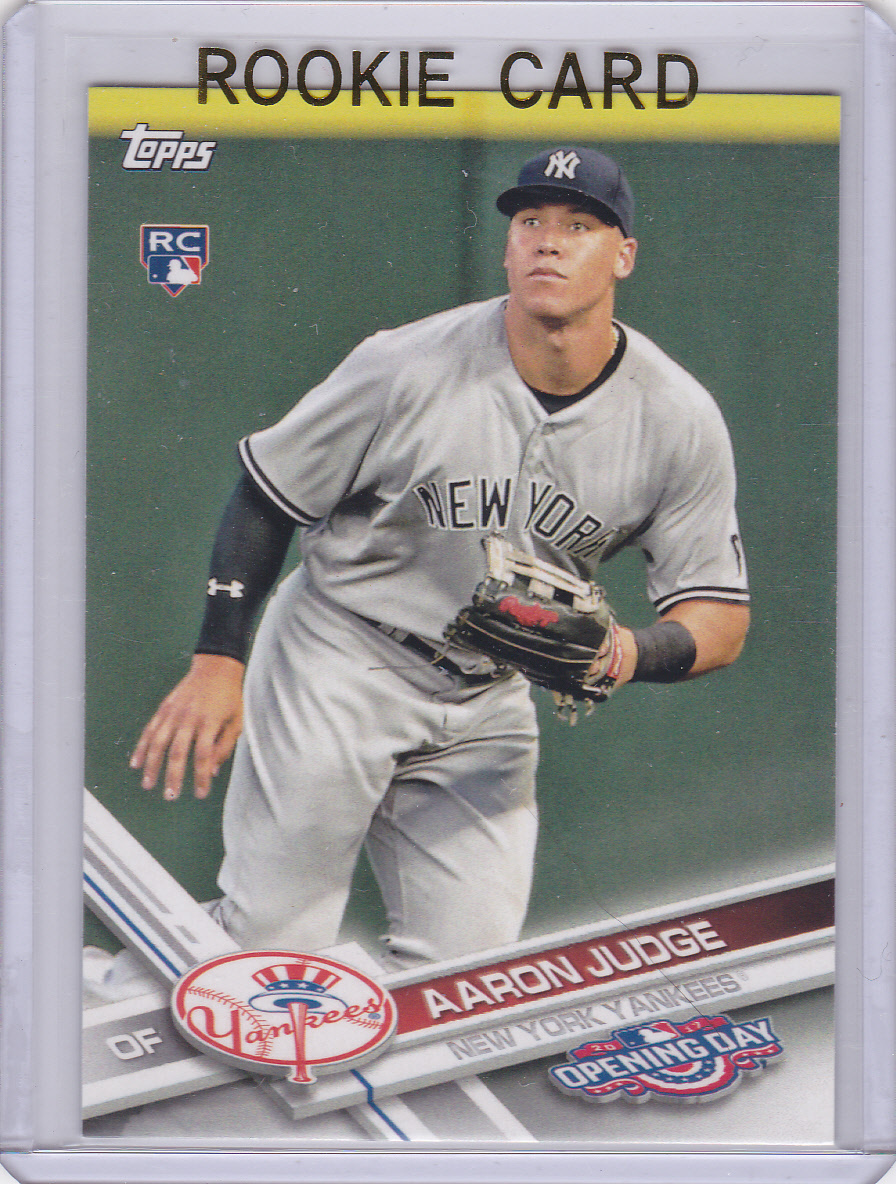 AARON JUDGE ROOKIE CARD 2017 Topps Opening Day NEW YORK YANKEES Baseball $$ RC!