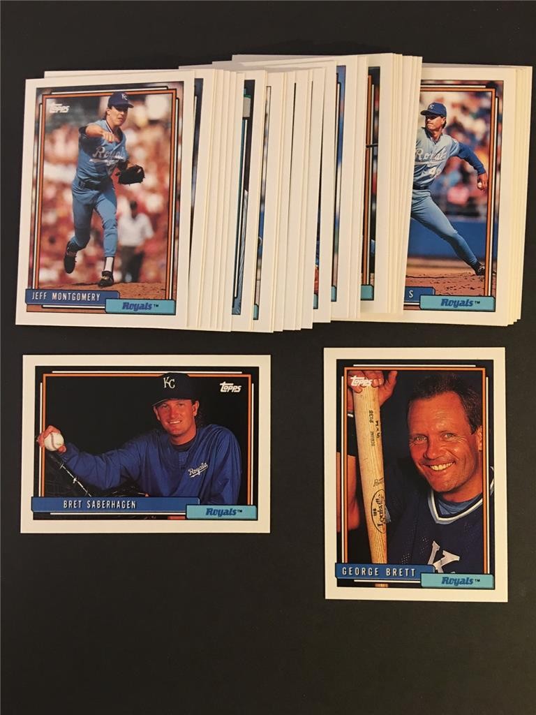 1992 Topps Kansas City Royals Team Set With Traded 35 Cards