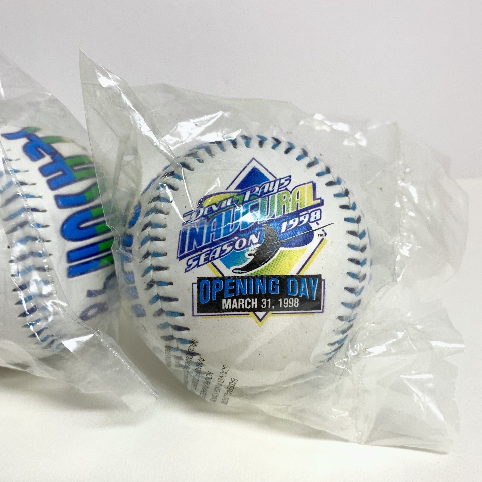 3x Complete Sets of 1998 Tampa Bay Devil Rays McDonalds Baseballs w/ Stands