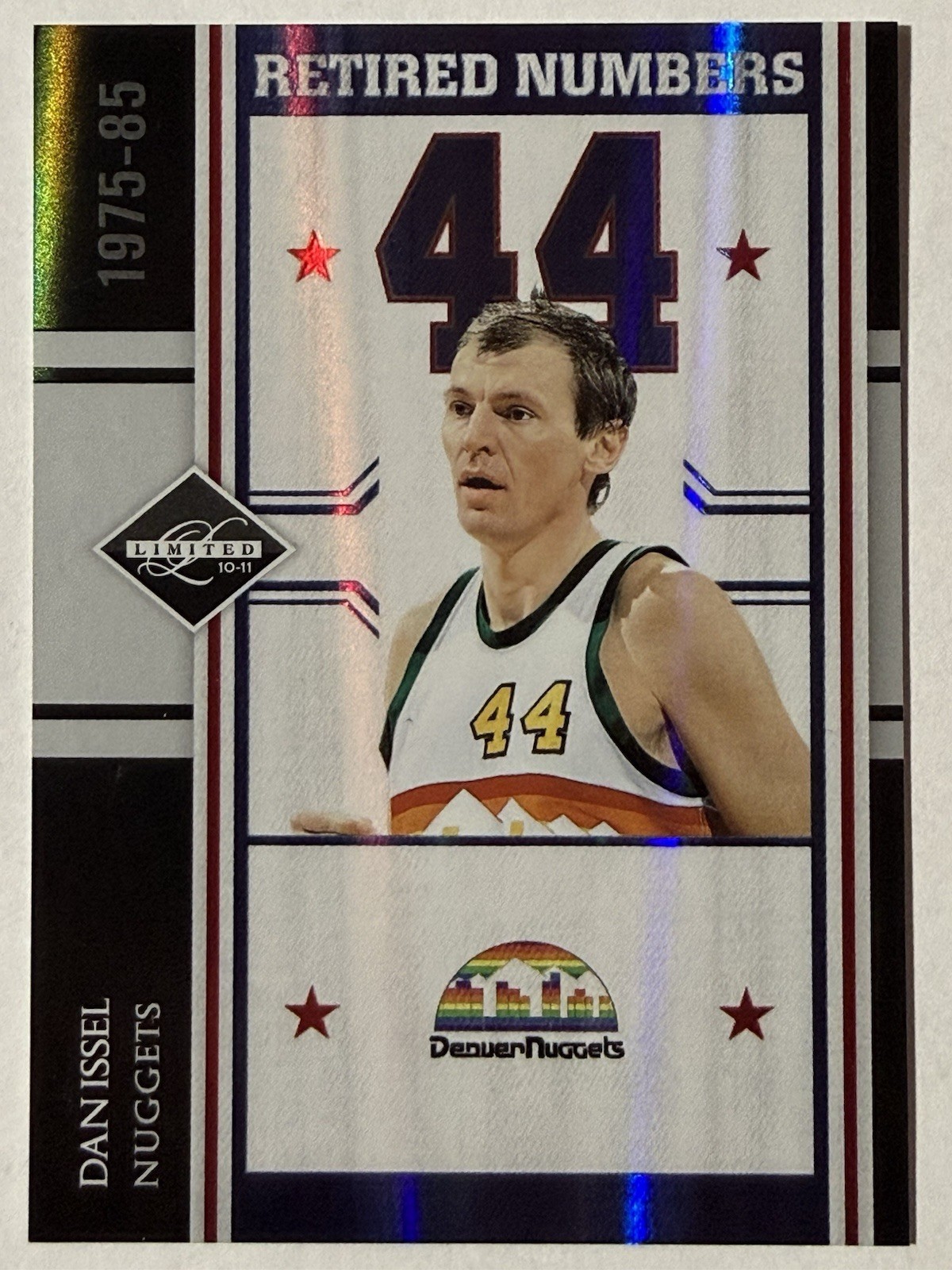 2010-11 Panini Dan Issel #’d /49 Silver Spotlight Retired Numbers Limited #7 SP