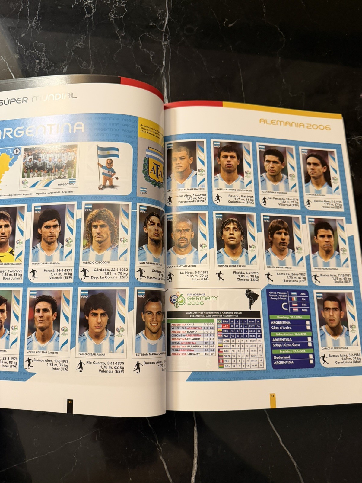 Panini FIFA World Cup Germany 2006 Book With Printed Stickers Full Set Germany