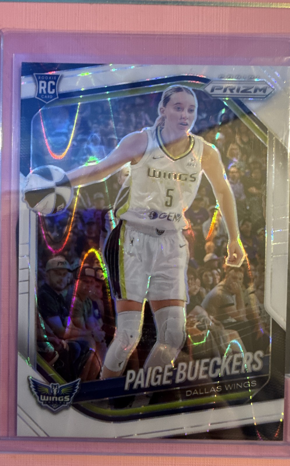 2025 Panini Prizm WNBA Paige Bueckers Rookie Variation White Seismic #147 Wings