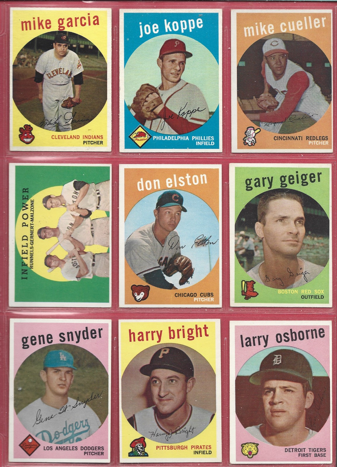 1959 Topps Baseball Card Lot od 143 Cards – Ex to Nm