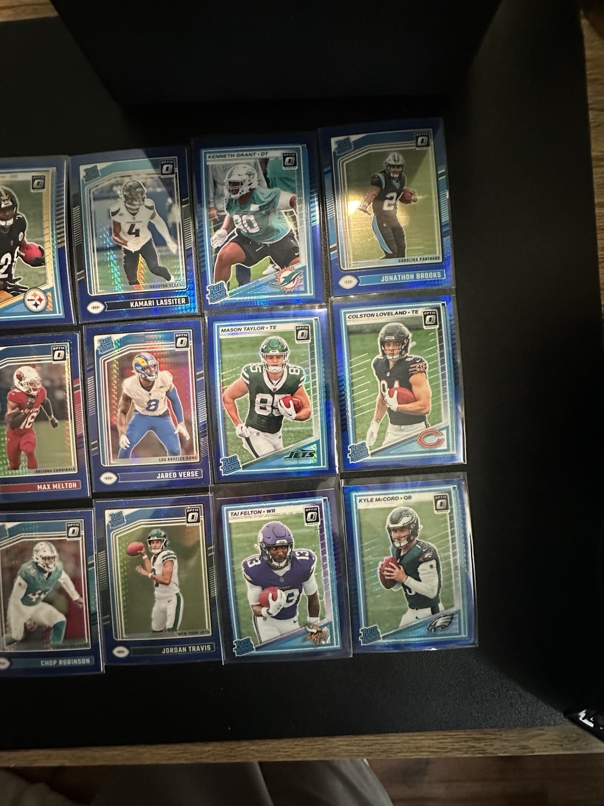 (24) 2024 Donruss Optic NFL Rookie lot -blue , Purple Pink Prisms