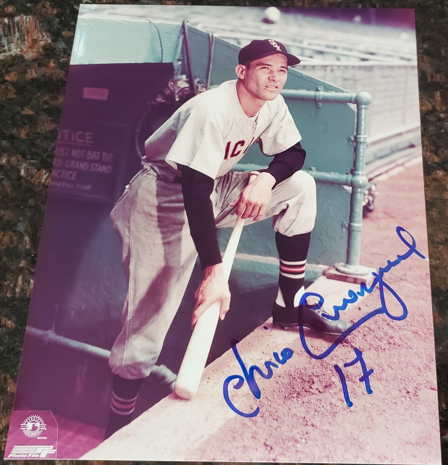 Chico Carrasquel Autograph 8×10 Photograph MLB Chicago White Sox Venezuela