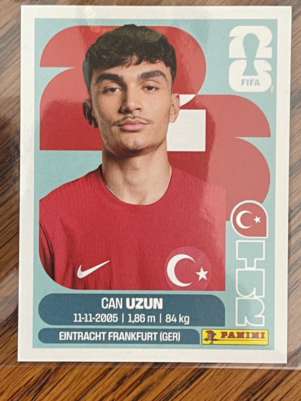 Türkiye 1-20 Complete Panini World Cup 2026 + 6 Blue Parallels Güler Yıldız