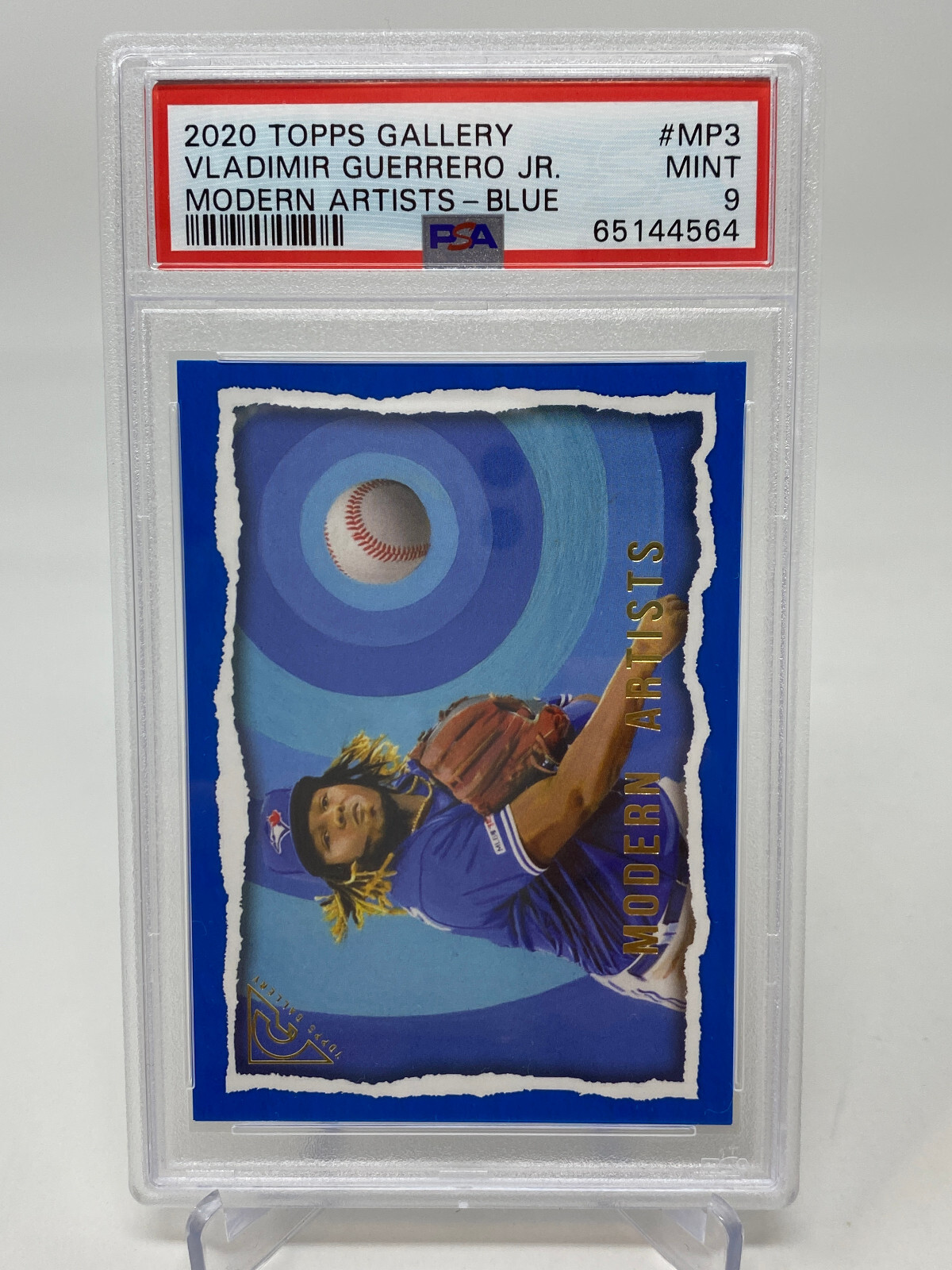 2020 Topps Gallery #MP3 Vladimir Guerrero jr Modern Artists Blue #26/99 PSA 9