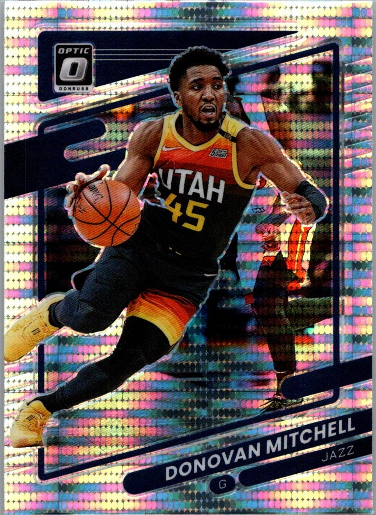 2021-22 Donruss Optic Target Exclusive SP Silver Pulsar Prizm Donovan Mitchell