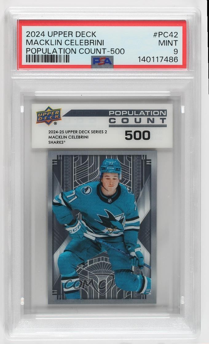 2024 Series 2 Population Count 500 /500 Macklin Celebrini #PC-42 Rookie RC 1m4i
