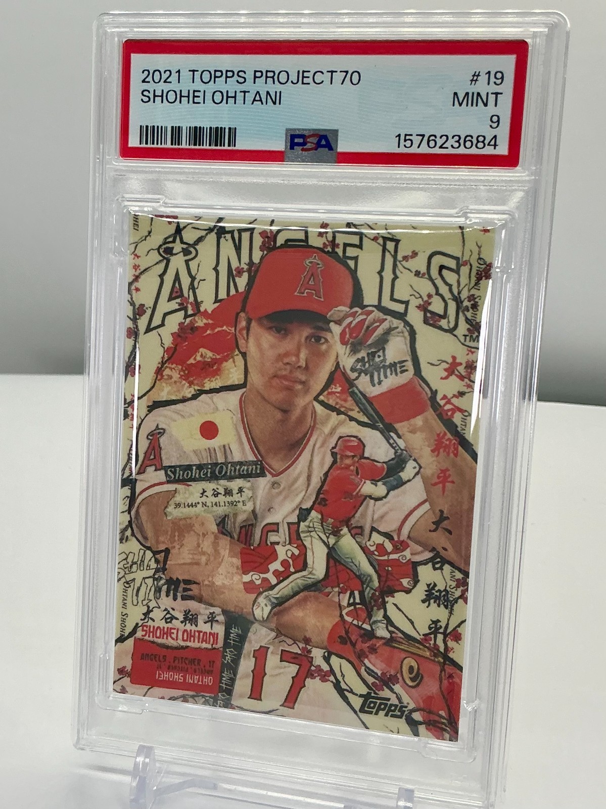 SHOHEI OHTANI 2021TOPPS PROJECT70 KANJI #19 PSA9!MINT!POP12!