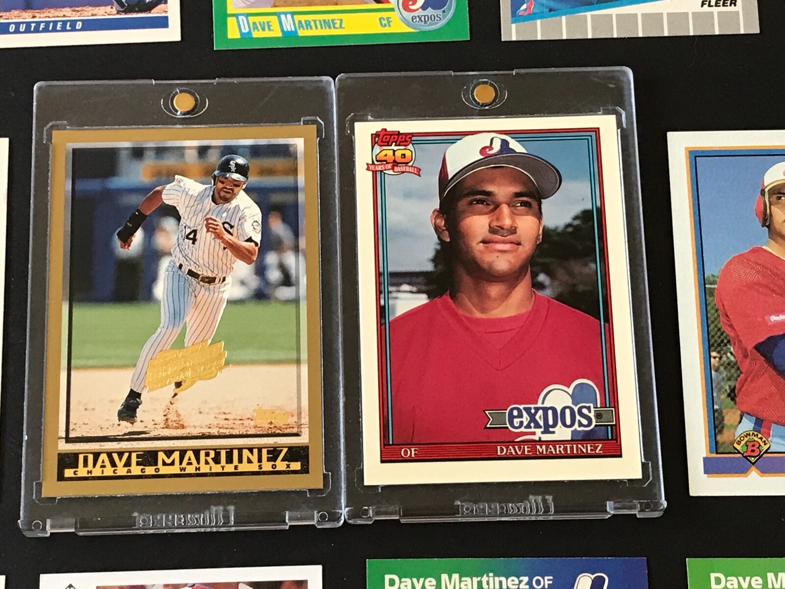 17ct. DAVE MARTINEZ – 1991 Topps TIFFANY (SP) & 1998 Topps DEVIL RAYS #/5000 +15