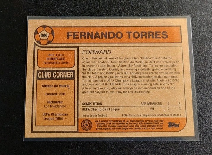 Fernando Torres Topps Living Set UCC #886 Atletico de Madrid PR 722 In Hand