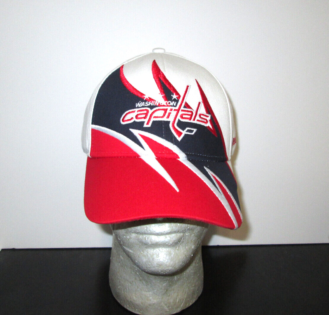 New Men’s NHL Washington Capitals Embroidered Adustable Reebok Cap Hat OSFA