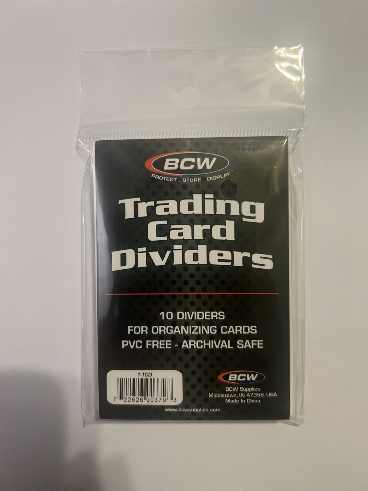 BCW Trading Card Dividers 1 pack of 10 New Unopened