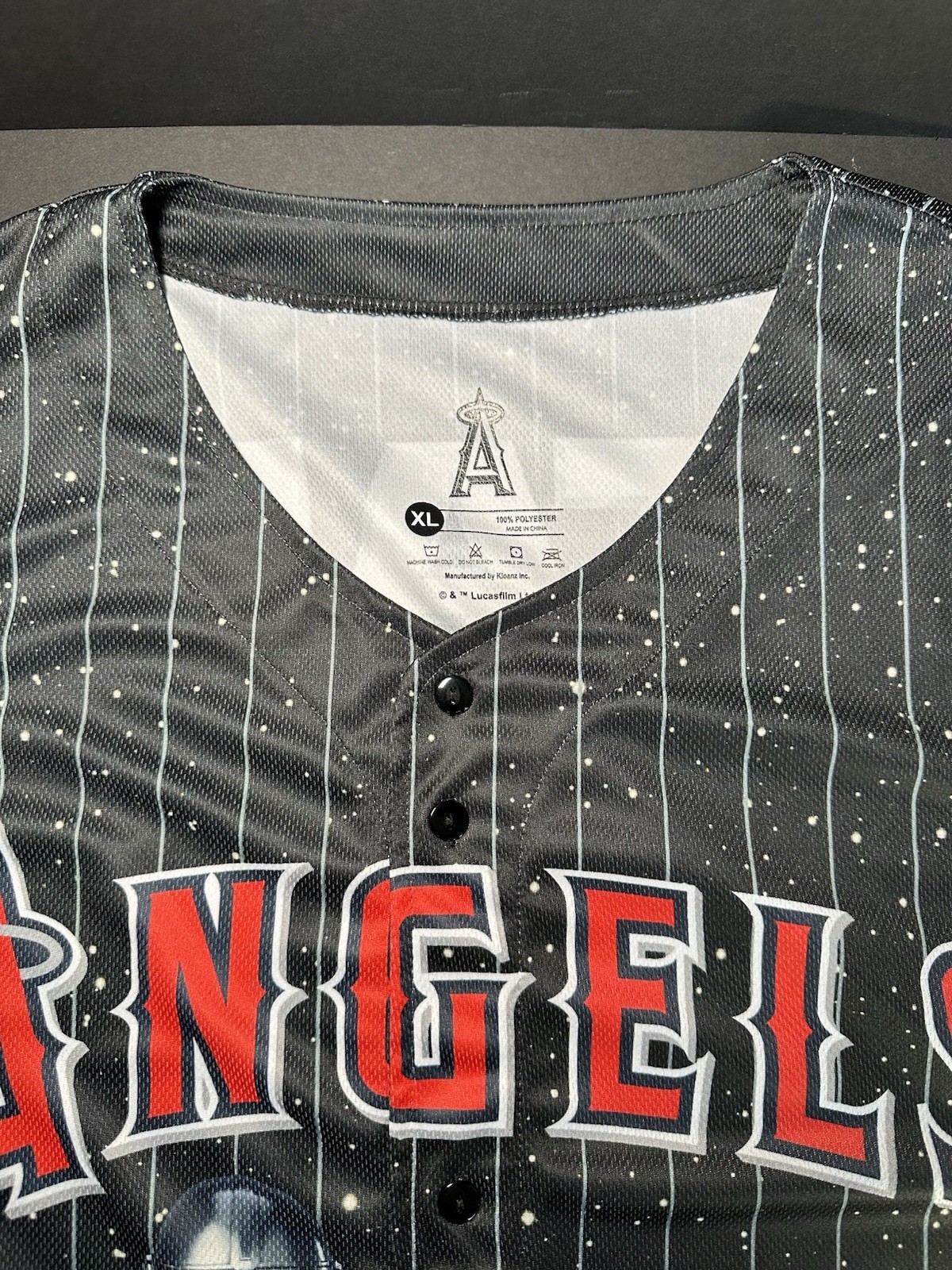 2026 Angels STAR WARS Mandalorian Grogu Baseball Jersey SGA 4/17 Size XL NEW