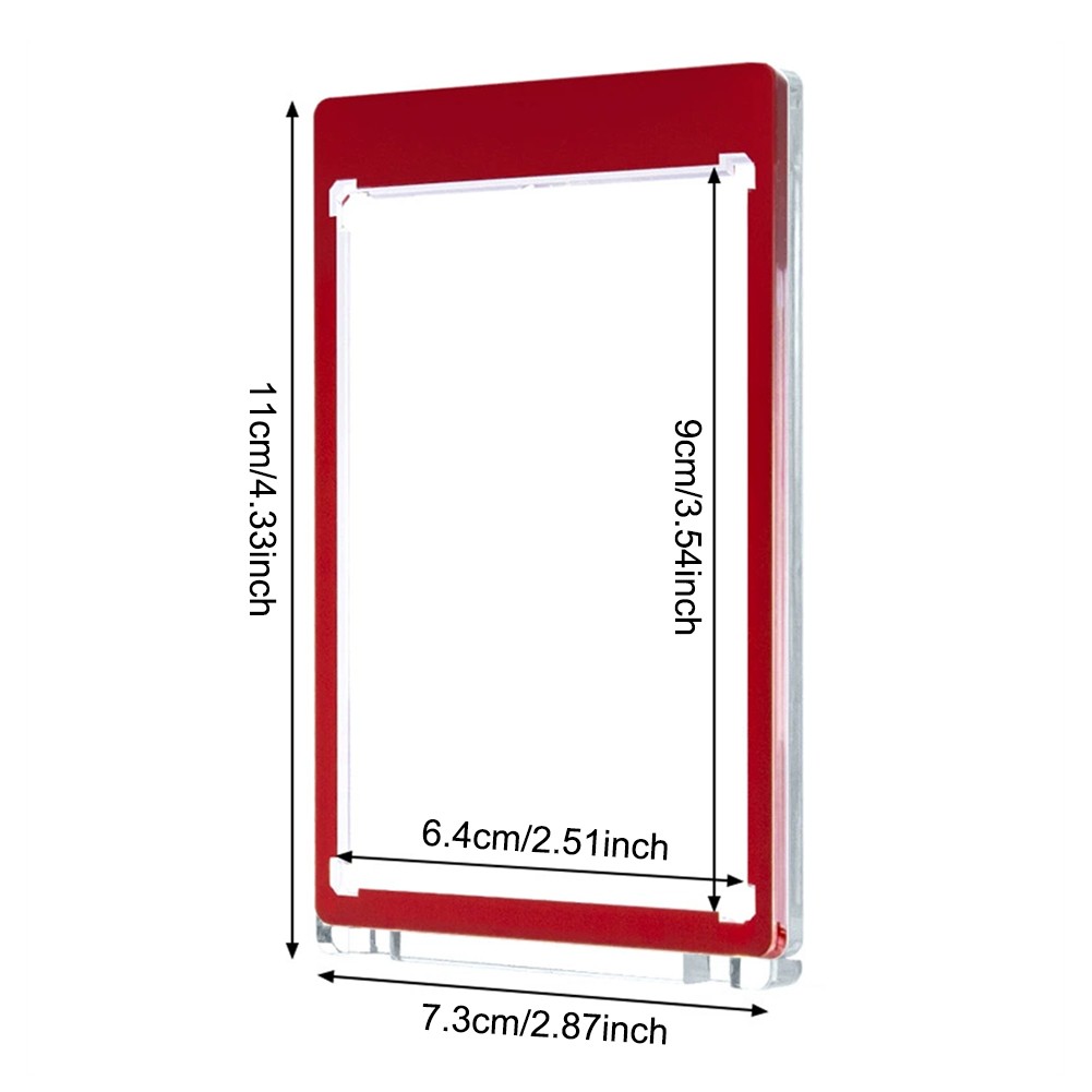 35PT Colorful Magnetic Sports Card Holders UV Protection Hard Case 5/10 Pack