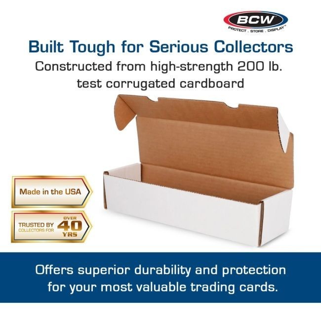 (4x) BCW 1000 CT COUNT Corrugated Cardboard Storage Box-Gaming / Sports Card Bx