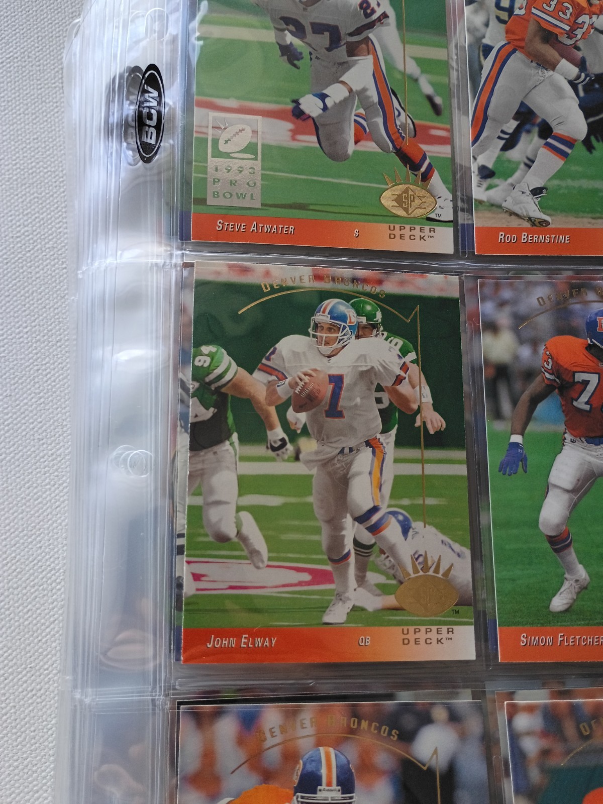 1993 UPPER DECK SP COMPLETE FOOTBALL CARD SET 1-270 NM IN NEW SLEEVES