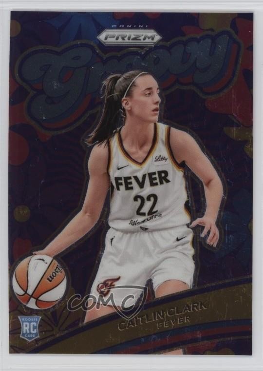 2024 Panini Prizm WNBA Groovy Caitlin Clark #13 Rookie RC 7m3