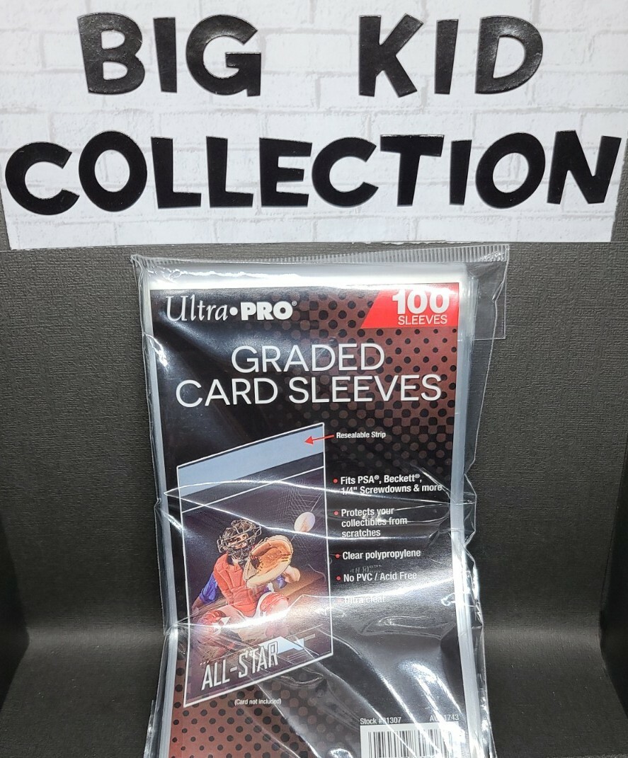 Ultra Pro Graded Card Sleeves 1 Pack of 100 for PSA, BGS, SGC, HGA Graded cards