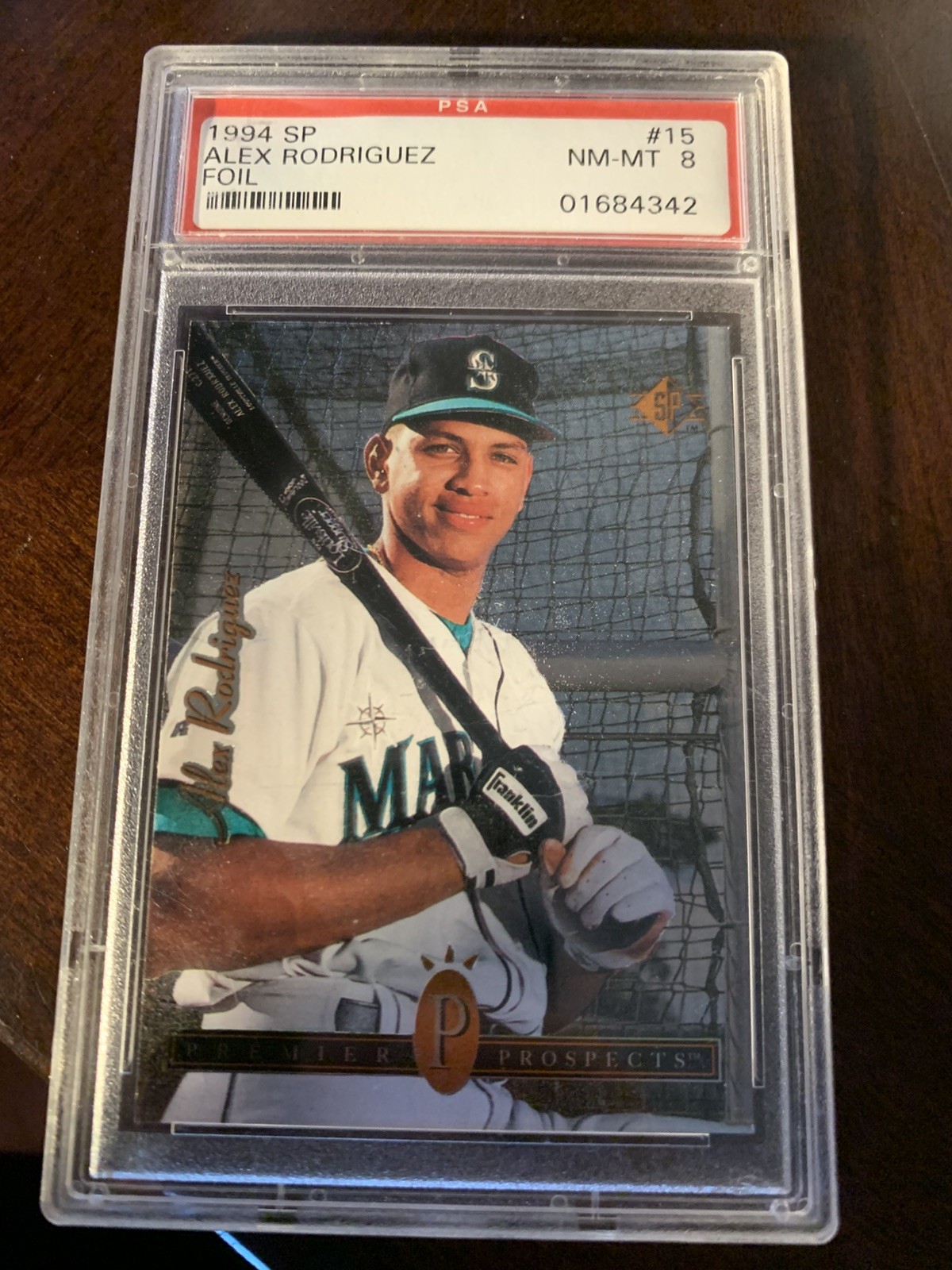 1994 SP Foil #15 Alex Rodriguez Mariners RC Rookie PSA 8 NM-MT