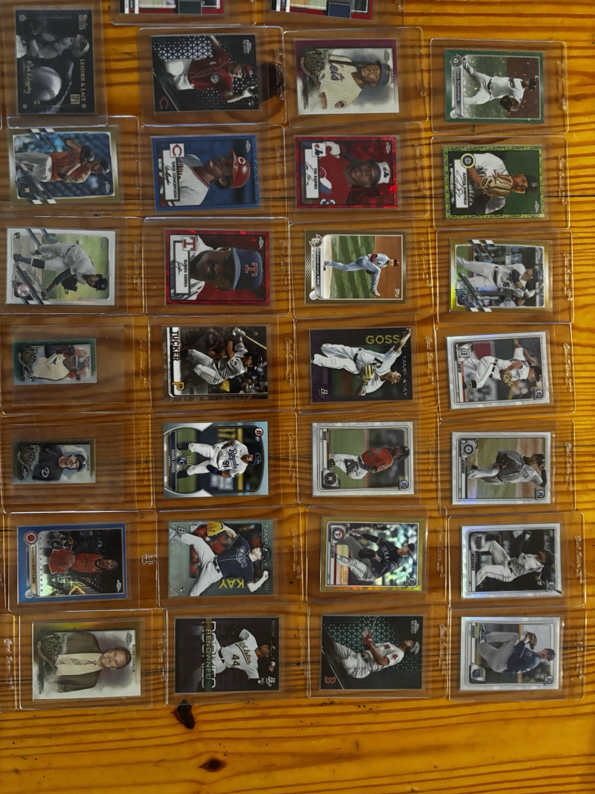 53 MLB Numbered Card Lot Topps Prospects Rookies and Vets
