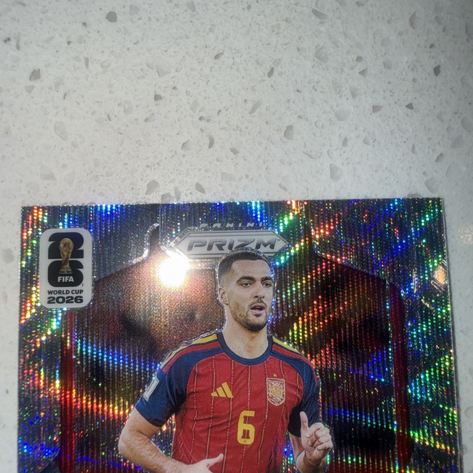 2026 Panini Prizm FIFA World Cup Mikel Merino Penmanship Silver Wave Auto Spain