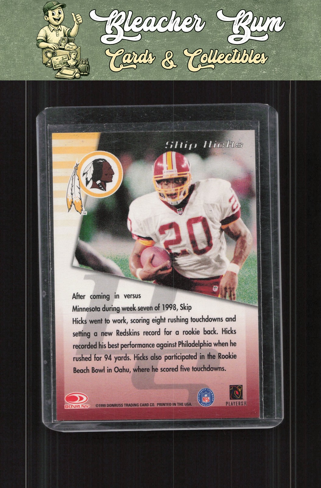1999 Donruss NNO Skip Hicks Private Signings Auto