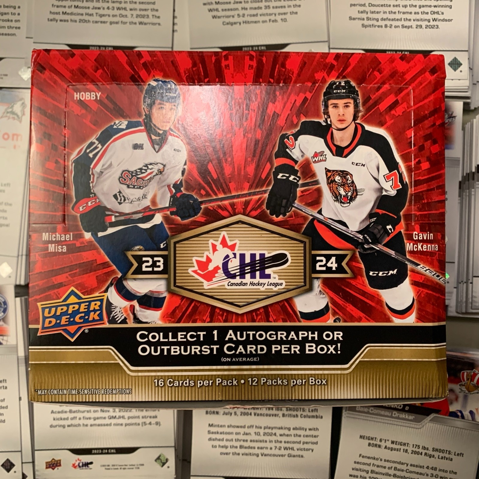 2023-24 Upper Deck CHL Hockey Card – TOP IMPORTS # TI-1 – TI-15 – You Choose
