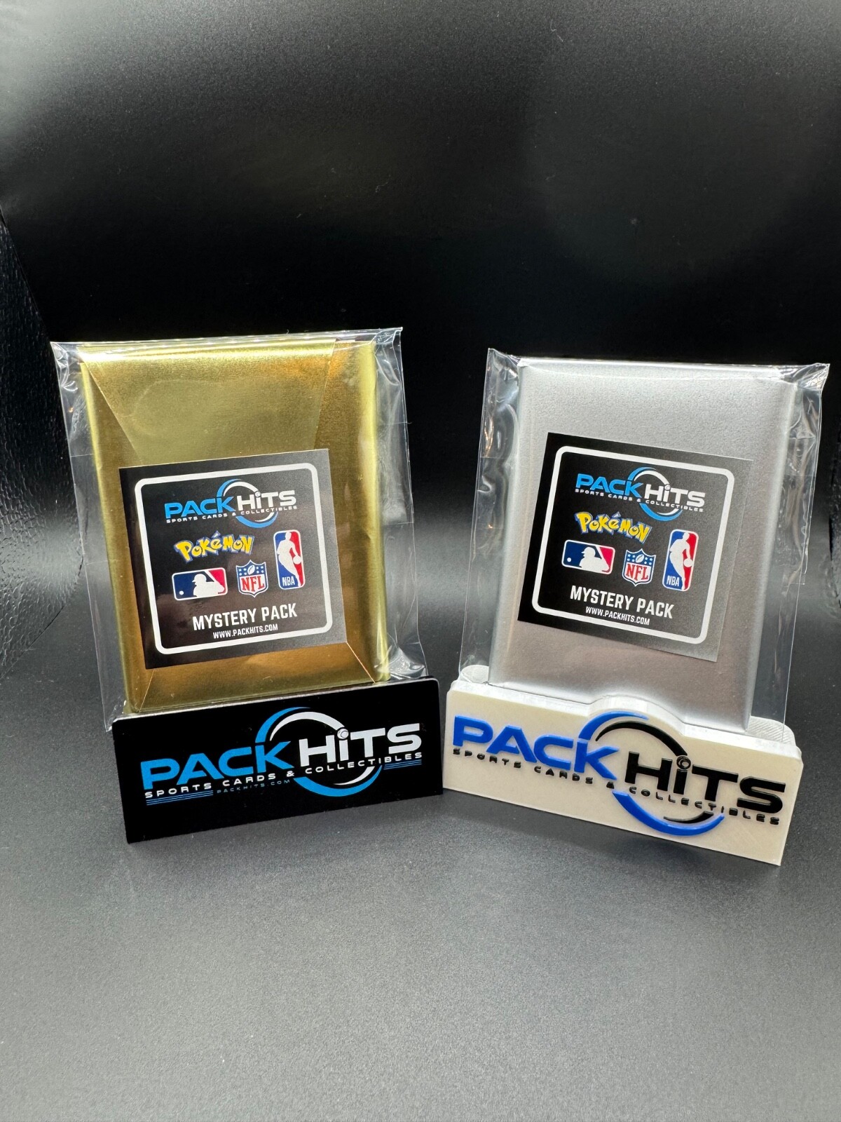 PACKHITS MYSTERY PACKS – EACH PACK HAS A MIX OF NFL NBA WNBA MLB POKEMON CARDS!!