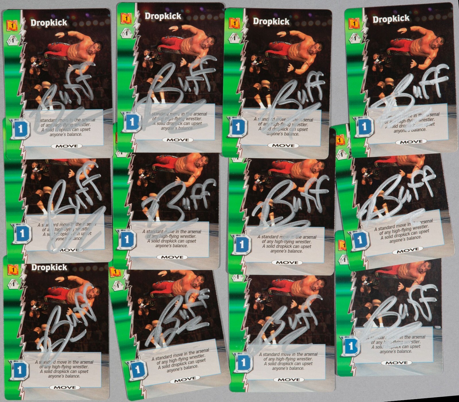 Buff Bagwell Signed 2000 Wizards of the Coast WCW Nitro Card #58 Dropkick C WWE