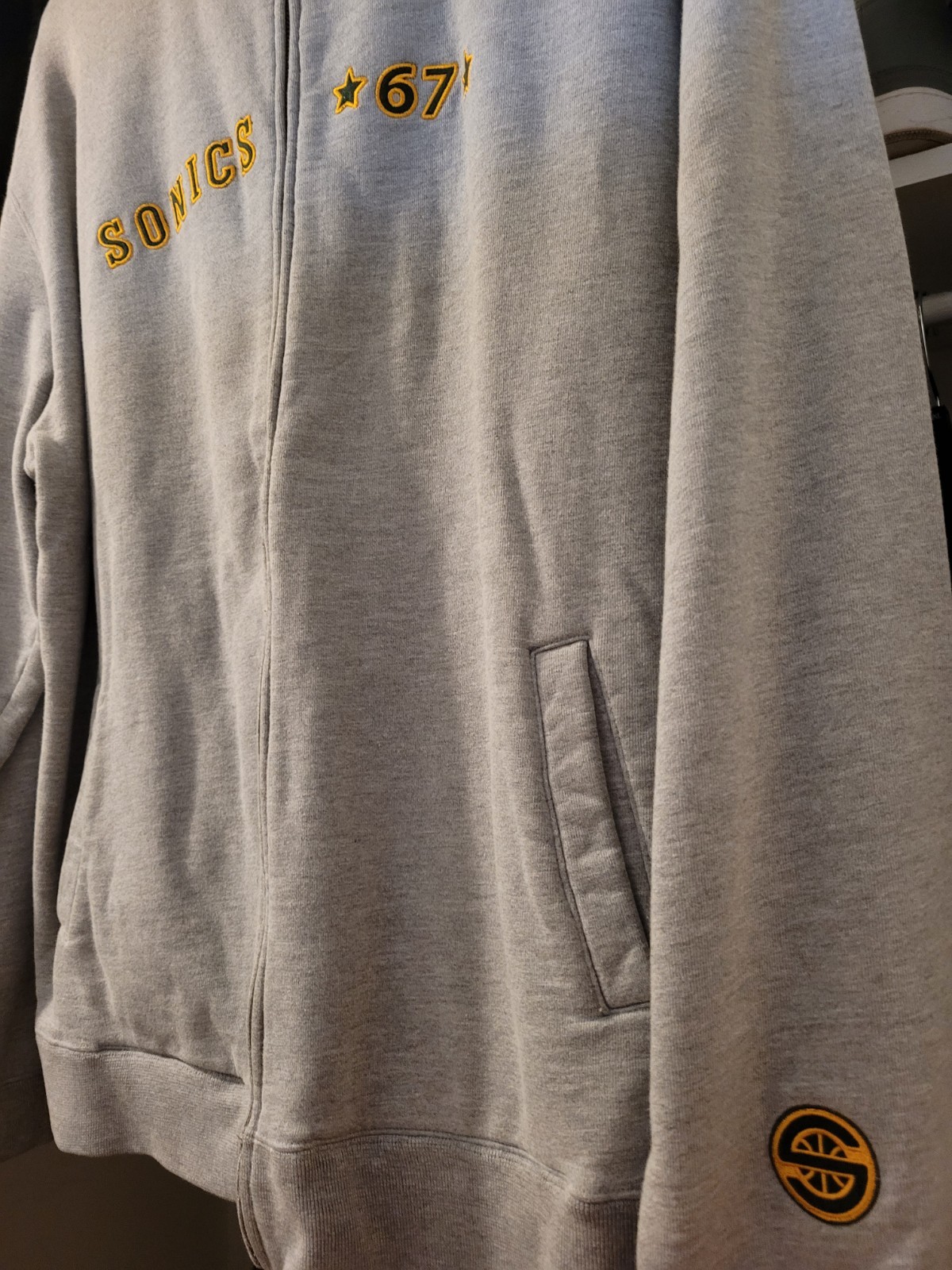 RARE Vintage Seattle SuperSonics ’67 HERITAGE COLLECTION Unique Full Zip Jacket