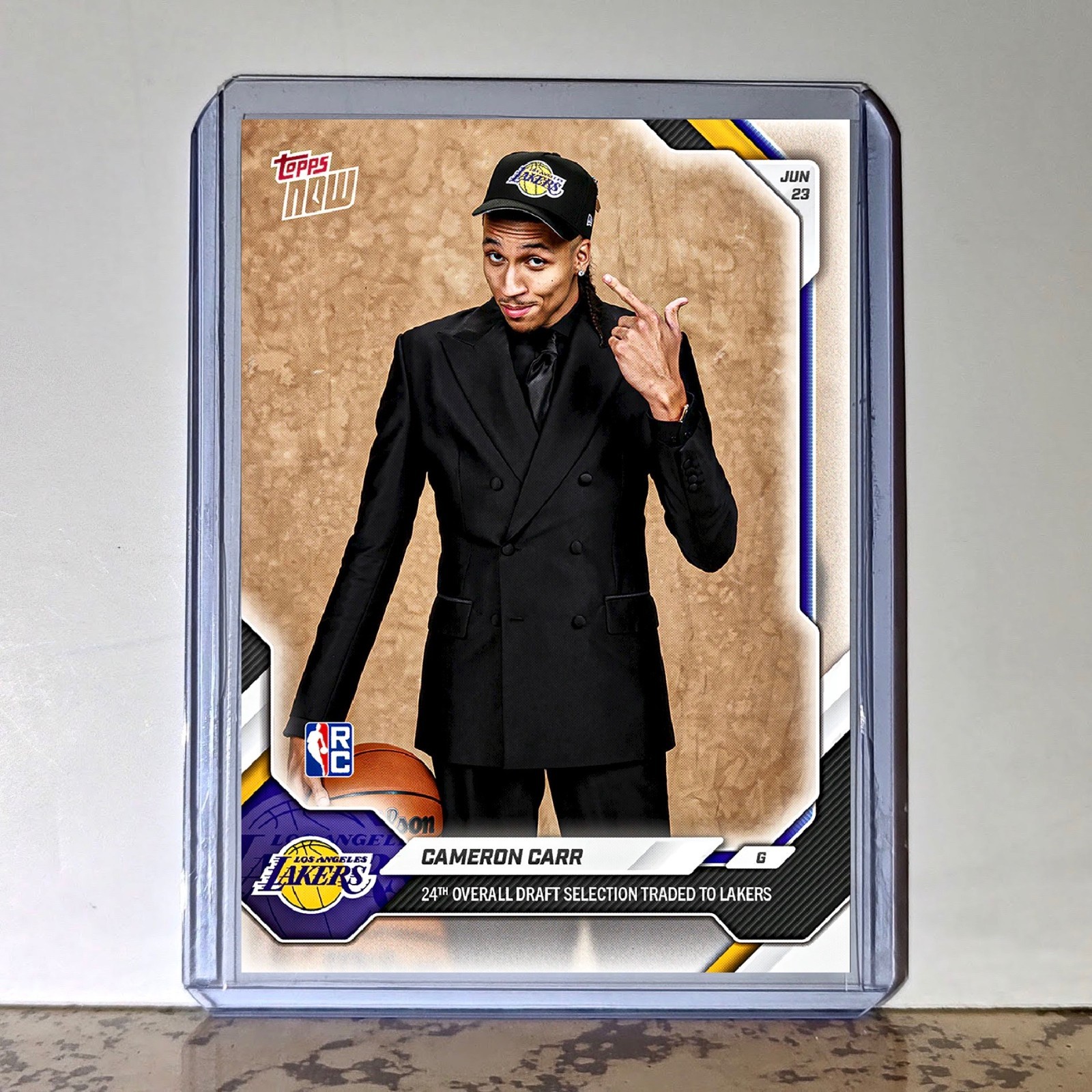 Cameron Carr Rookie 2026-27 Topps NBA Draft CCAR Card Los Angeles Lakers PreSale