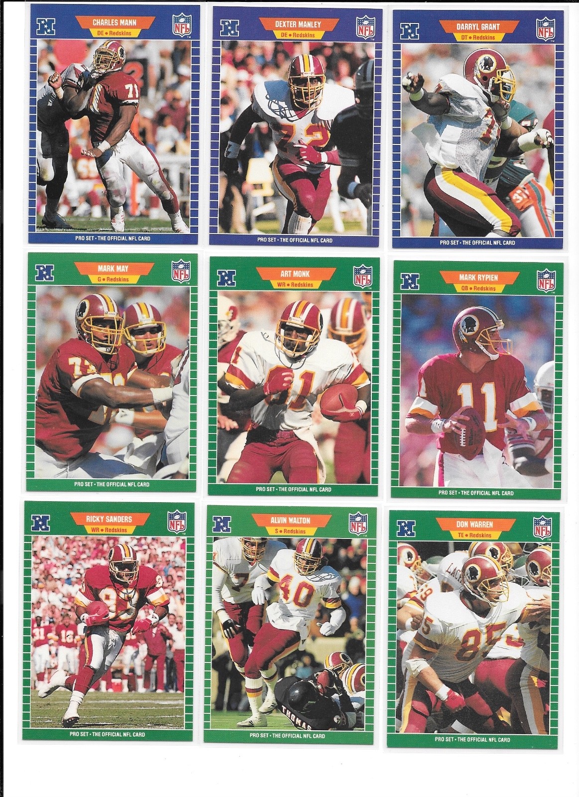 1989 Pro Set Football Trading Cards / You Choose #s 375-561 + inserts / mb56