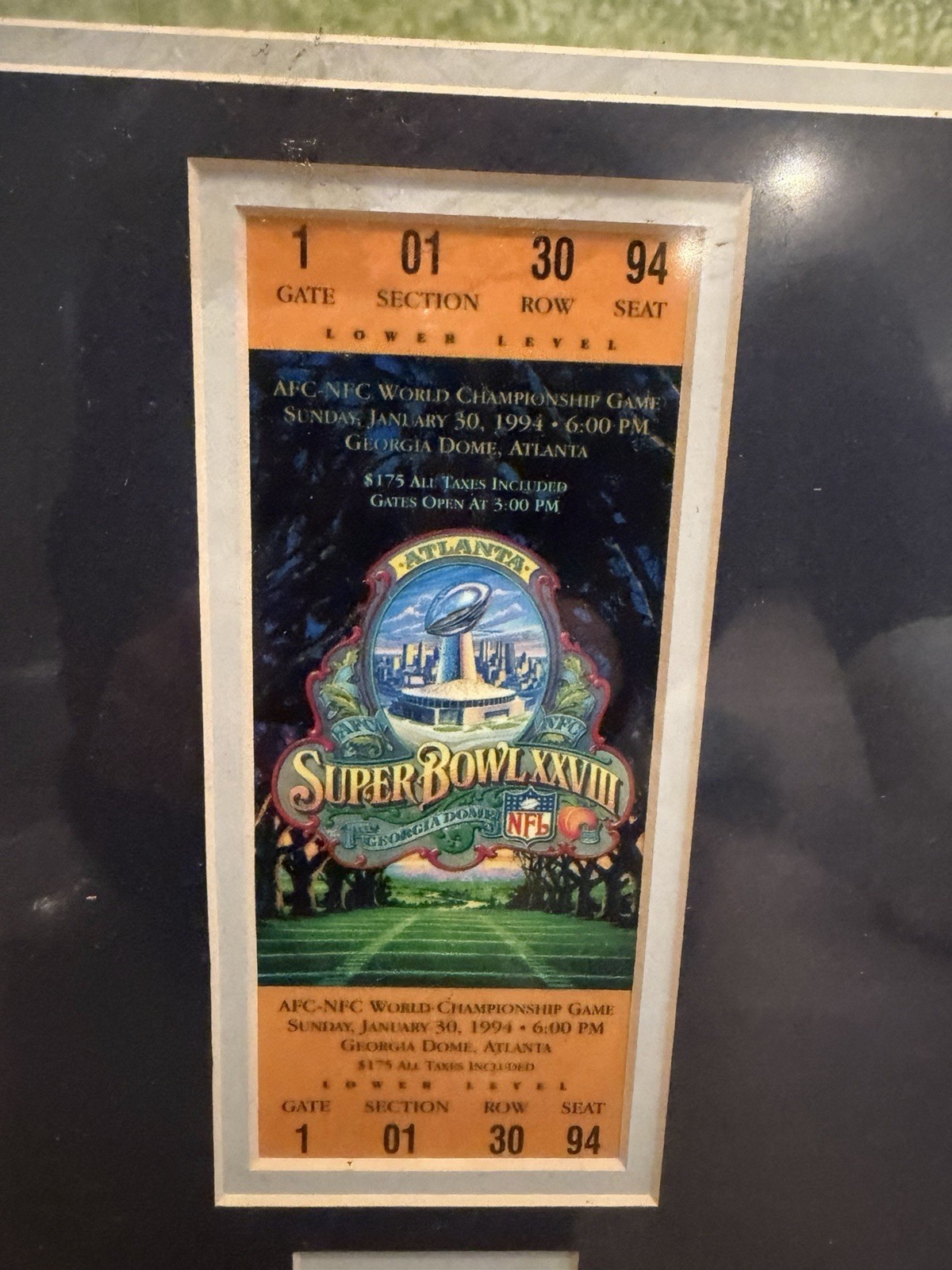 Emmitt Smith Dallas Cowboys Framed Picture With Super Bowl Ticket
