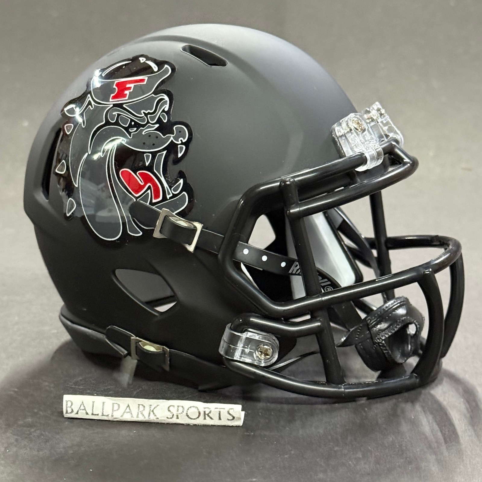 Fresno State Bulldogs Matte Black Speed Mini Helmet Riddell NCAA Brand New!