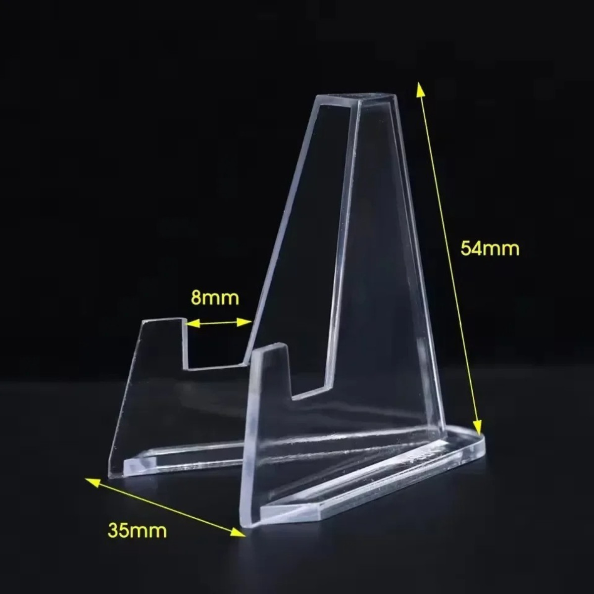 30 Pack Clear Card Stands, Arcylic Card Display for Sports Graded
