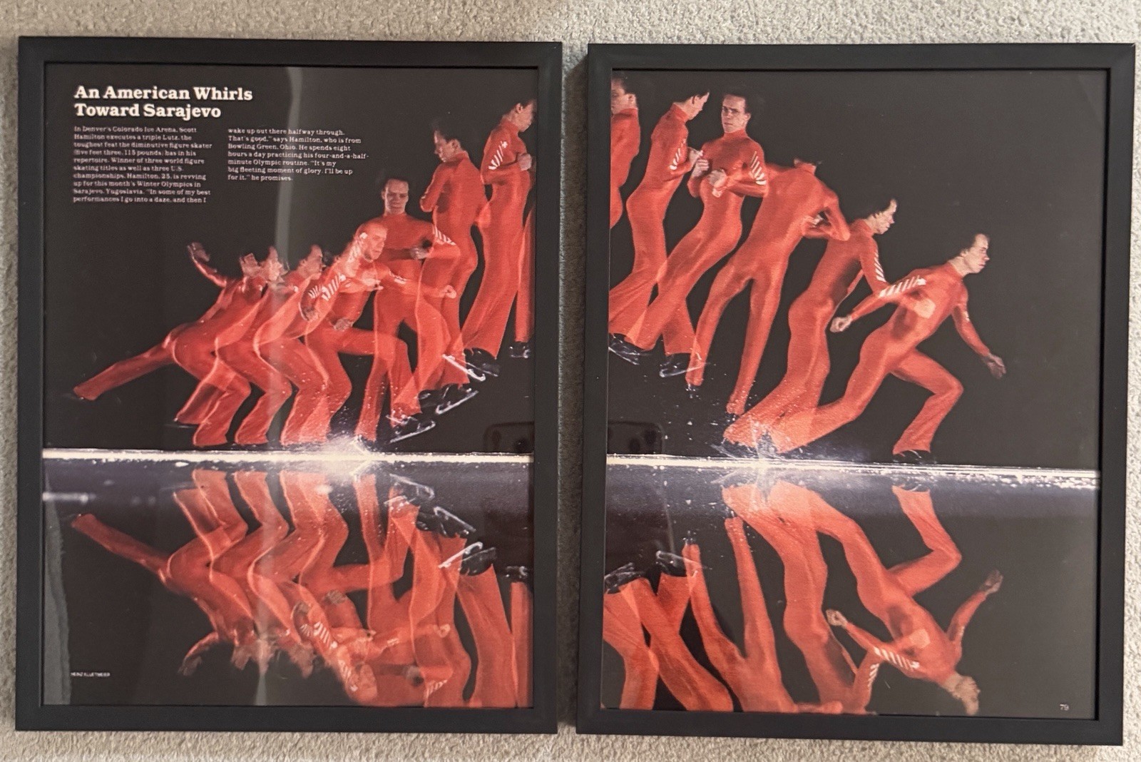Scott Hamilton 1994 Olympics Framed LIFE Magazine Print Set Figure Skating
