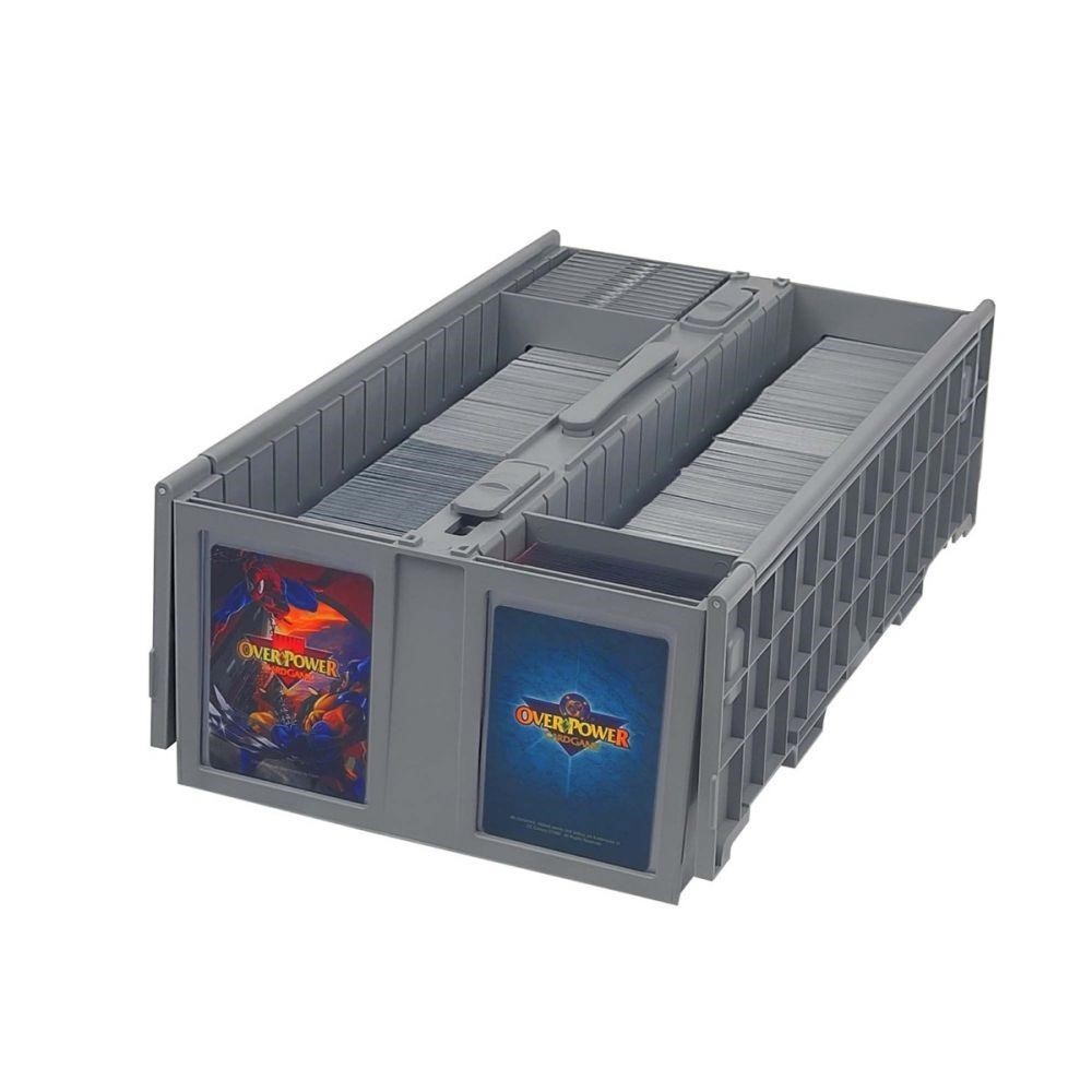 6 BCW Plastic Card Box Bins – Trading Gaming Sport Toploader Magnet Safe Storage