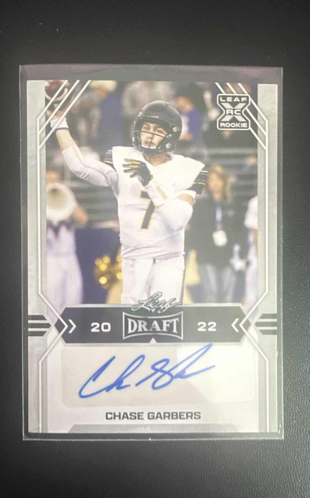 2022 Leaf Draft – Autographs Chase Garbers #BA-CG1 (AU, RC)