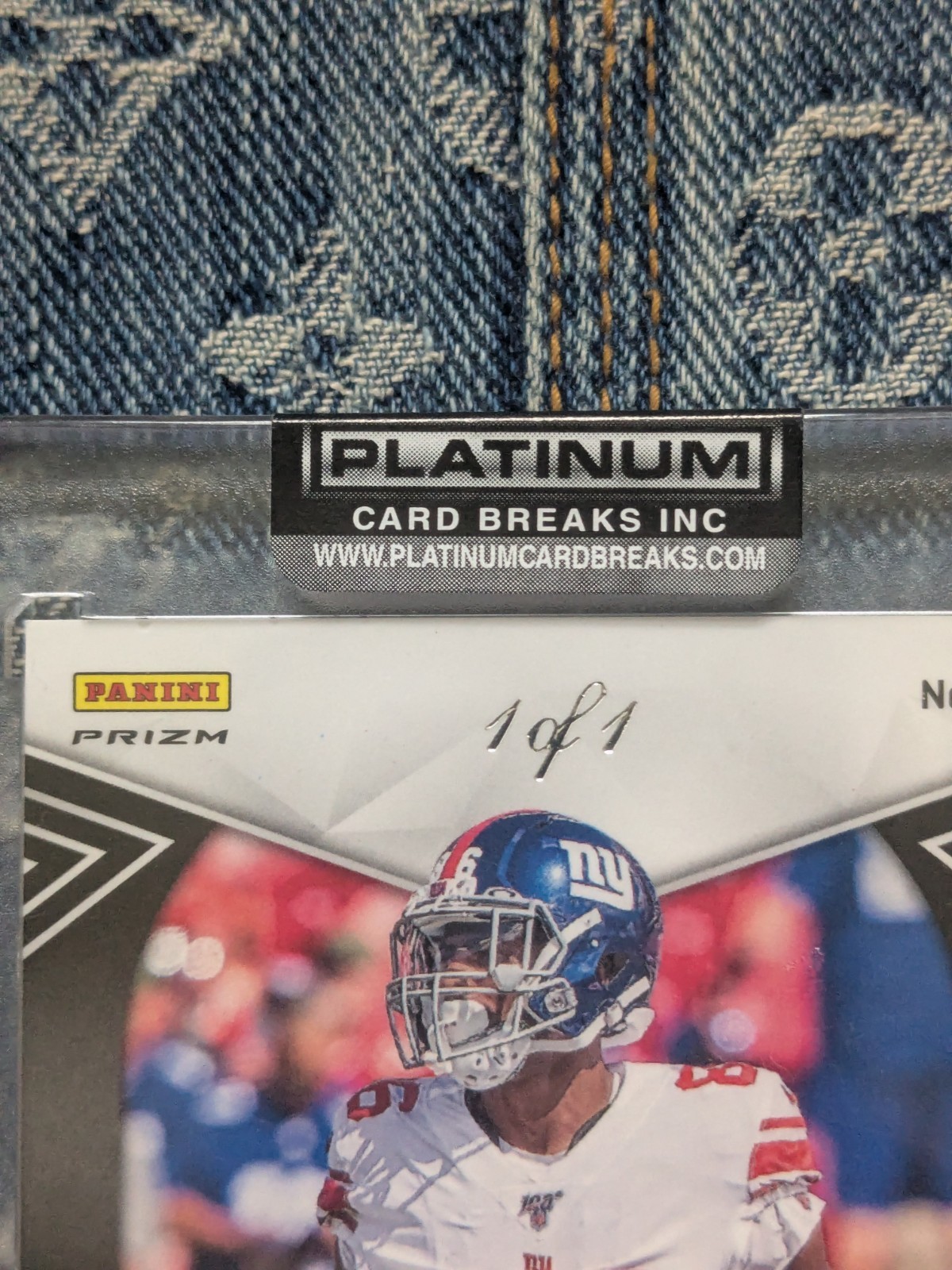 2020 Panini Spectra Darius Slayton Gold 1/1 NFL Shield RARE giants