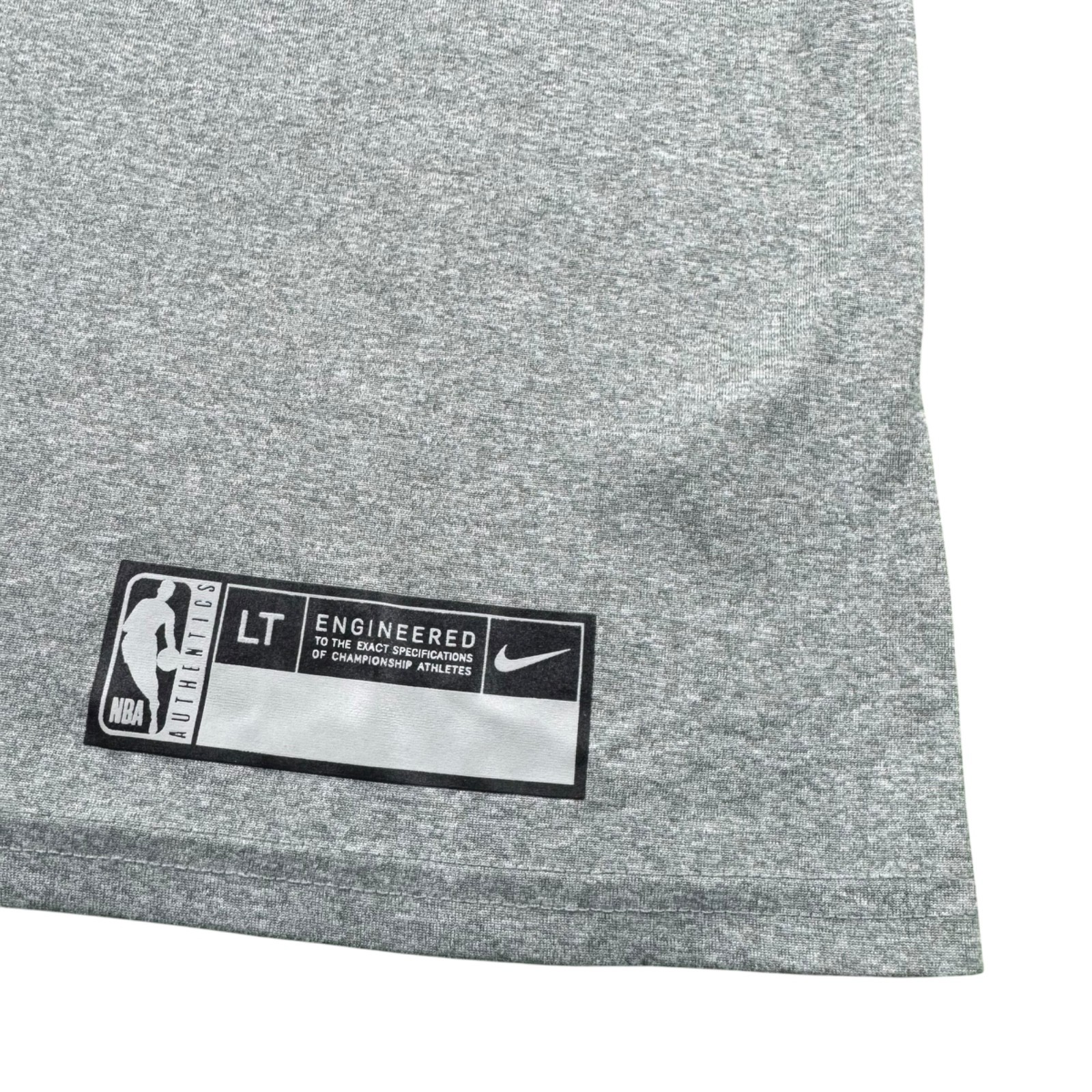 Nike Dri Fit Gray Team Issueds Dallas Mavericks Performance Shirt Size Large T
