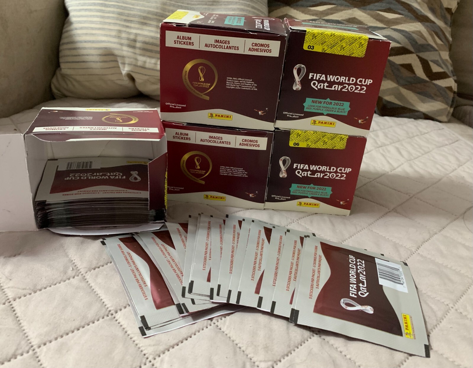 Panini FIFA World Cup Qatar 2022 Stickers Foils GROUP D/E/F #FRA1 #GER20 #BEL2