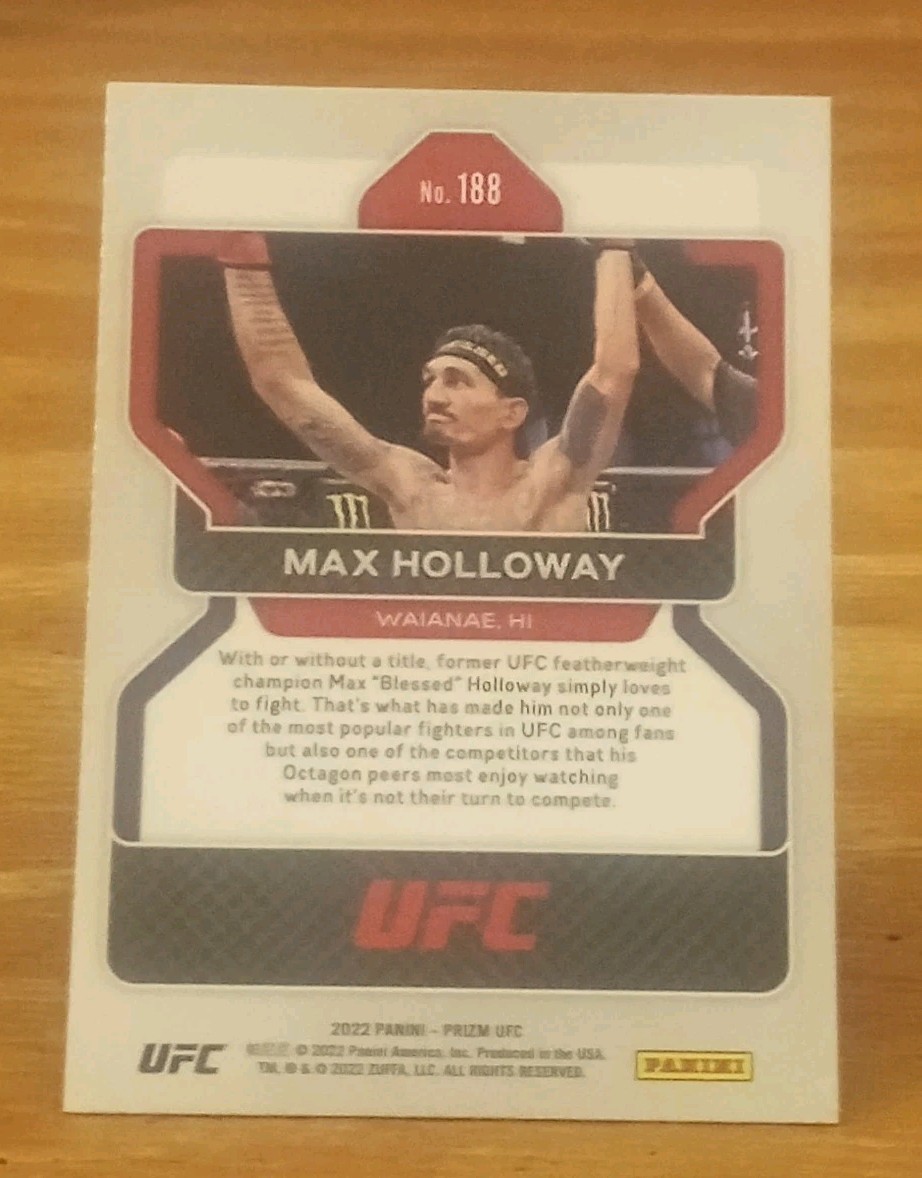 2022 Panini Prizm UFC Max Holloway